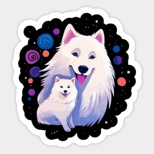 Samoyed Mothers Day Sticker